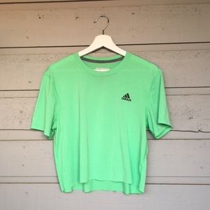 ADIDAS CLIMALITE ULTIMATE TEE ATHLETIC CROP TOP